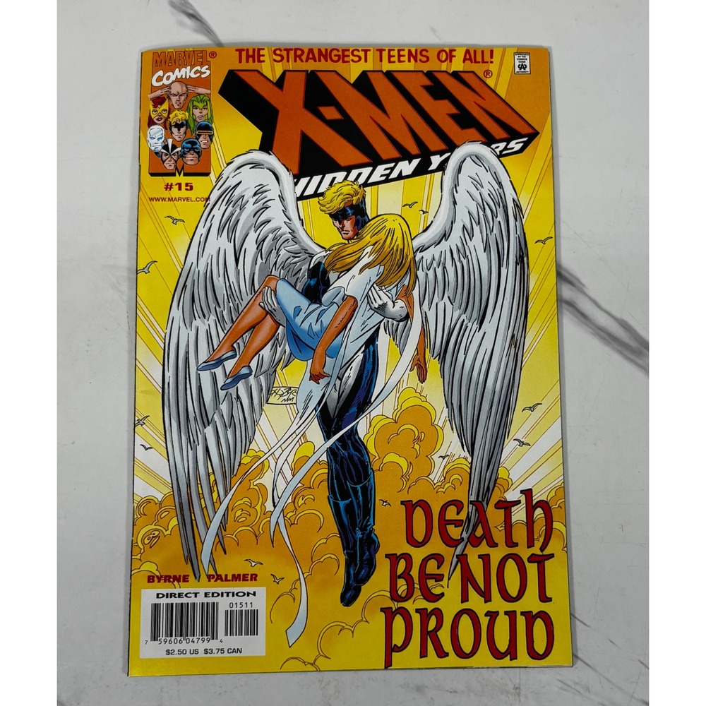 Marvel Comic X-Men The Hidden Years #15 OS Yellow Good Death Be Not Proud 2001